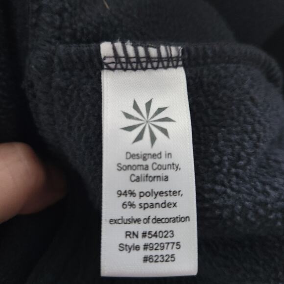 Athleta Fleece Lined Pants XS Gray Warm Winter Pants, Pockets, Elastic Waist - Picture 5 of 5